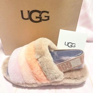 UGG Fluff Yeah Slides Multi Colored Sandal